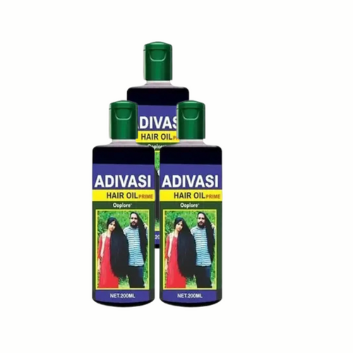 Adivasi Herbal Hair Oil (3 bottles 200ml)   زيت الشعر العشبي من أديفاسي (3 زجاجات 200 مل)